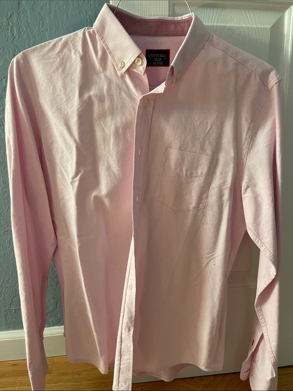 UNTUCKit Light Pink Long-Sleeve Button-Down Shirt